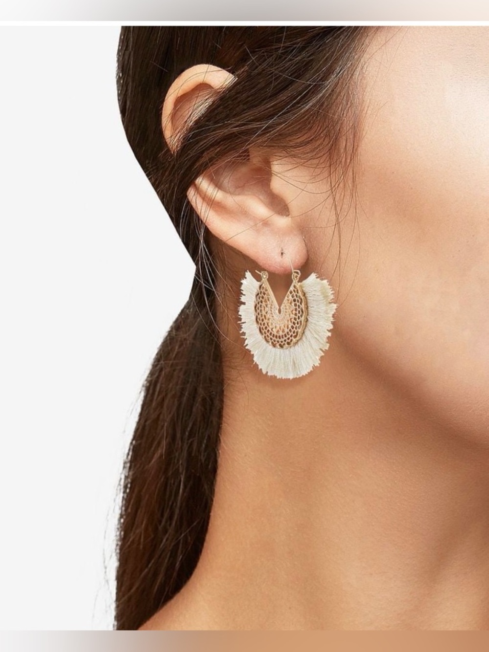 Time and Tru Tassel Fringe Earrings